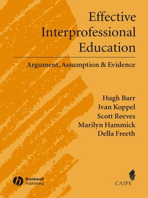 cover image of Effective Interprofessional Education